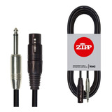 Cable Canon Plug Standard 3m Kwc Zipp Xlrf Plug