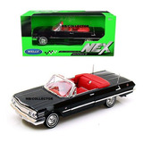 Chevy Impala 1963 Convertible Low Rider Welly 1/24 Escala