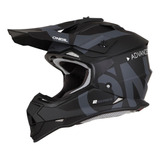 Casco Para Moto Motocross O'neal 2 Srs  Negro  Slick Talla L 