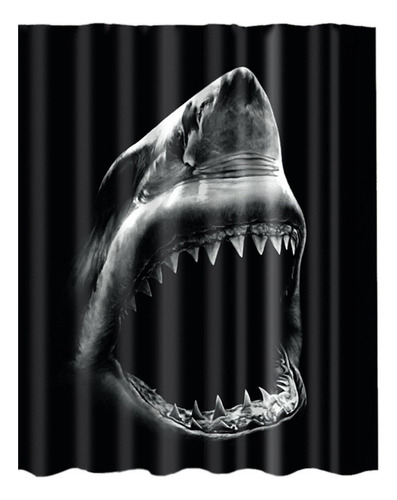 Cortina De Chuveiro Pure Panel Shark Head Hooks [u]