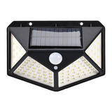 Reflector Led Solar Sensor Movimiento Luz Exterior 100 Led