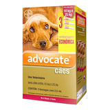 Anti Pulgas Advocate Cães Entre 10 A 25 Kg C 3 Pipetas Bayer