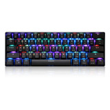 Motospeed Ck61 Rgb Teclado Mecánico Para Juegos Outmu Rojo