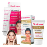 Kit Cicatricure Protetor Solar Creme Facial Antissinaisfps50