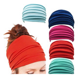 Diadema Para Cabello Flexible Scrunchie Banda De Tela 1pz F Color Morado