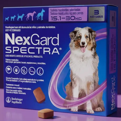 Nex G@rd Spe Ctra 3 Tabletas Perros Pulgas Garrapatas Tamaño | Envío gratis