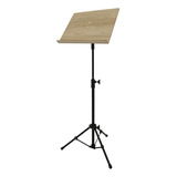 Estantes De Partitura Orquestral Maestro Bandeja Madeira Mdf