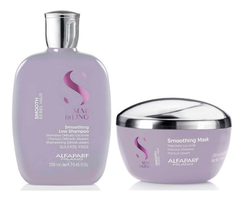 Alfaparf Smooth Smoothing Low Shampoo 250ml Y Mask 200ml Duo