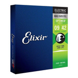 Encordoamento Elixir Cordas 009 Super Light Optiweb Guitarra