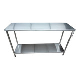 Bancada Mesa Inox Industrial Com Prateleira 190x60x90