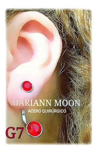 Ear Cuff Solitario Celebritys #g7 Acero Quir. Mariann Moon