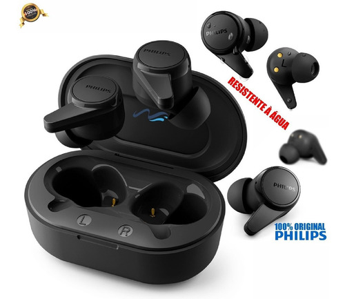 Fones Philips Sem Fio T1207 18h Resistência Água