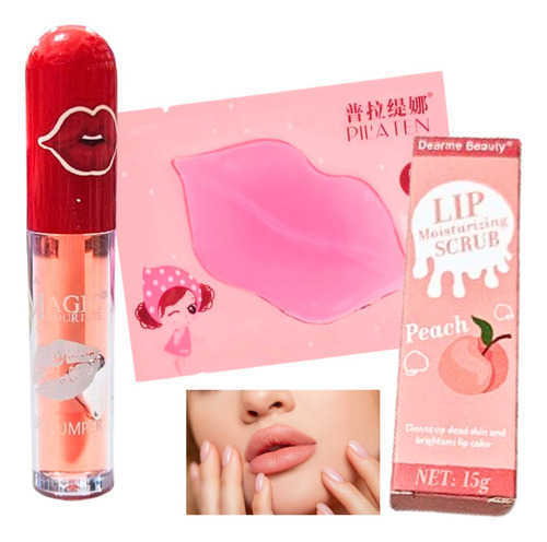 Set Labios Tratamiento Agranda Voluminiza Lip Plumper Origin