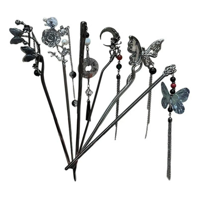 Set 6 Pasadores Para Cabello Estilo Vintage Con Mariposa | Envío gratis
