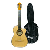 Guitarra Clásica Vego G02 Natural Con Curva + Funda