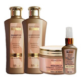 Kit Completo Iluminador Keratotal Blonde Rubio Bellissima 