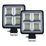 Kit De Dos Faros Bicolor 36 Leds Tunelight 144w Universal