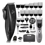 Kit Máquina Peluquería Recortadora Cabello Pelo Barba Viaje Color Negro