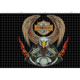 Ponchados Harley Davidson Con Logo
