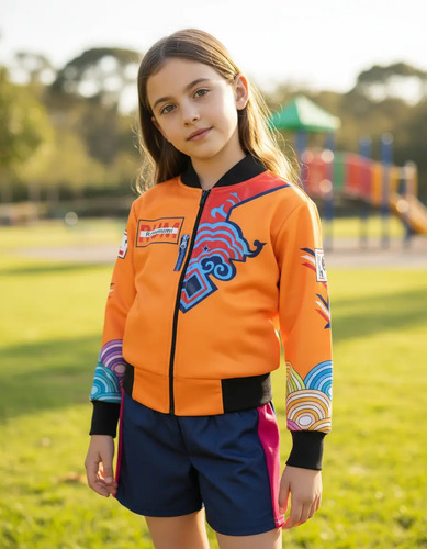 Traje De Guerreras Kpop Para Niña, Disfraz Kpop Niña Naranja | Envío gratis