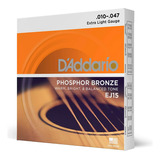 Cuerdas Daddario Ej-15 Para Guitarra Electroacustica 010-47