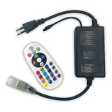 Controle Para Mangueira De Led Chata Rgb 5050 Bivolt + Fonte