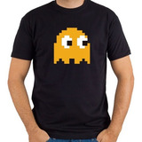 Playera Camiseta Pacman Fantasma Color Personalizado Logo Ux