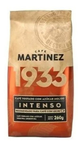Café Molido Tostado Intenso 1933 Cafe Martinez Con Azúcar Torrado 260g
