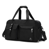 Bolsa Transversal Feminino Masculino Viagem Academia Fitness Cor Preto