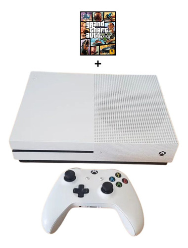 Microsoft Xbox One S 1000gb De Armazenamento+leitor Blu-ray 4k+ Gta5 Digital