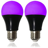 Uv Led Black Light Bulbs 2 Pack, A19 E26 8w Blacklight ...