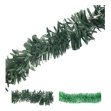 Boa Guirnalda Pino Verde Nevada 180 Cm Decoración Navidad Color Verde Oscuro Pino - Na27