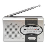 Mini Radio De Bolso Portatil Am/fm + Fone De Ouvido Le-651