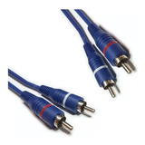 Cable Auxiliar De Audio 2 Rca A 2 Rca 2mts Alta Calidad