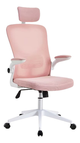 Silla Ejecutiva Pc Apoya Brazo Rebatible Mesh Rosa Shremwood 