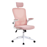 Silla Ejecutiva Pc Apoya Brazo Rebatible Mesh Rosa Shremwood 