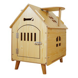 Casa De Madera Para Mascotas, Caseta Para 51cmx37cmx52cm