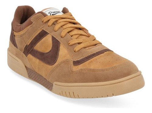 Sneakers 80356pr Corte Textil Camel Confort Casita