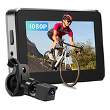 Cámara Para Bicicleta, Monitor De 1080p, 4.3 Pulgadas, Espej