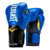 Luva Everlast Pro Style Elite V2 Muay Thai E Boxe Azul