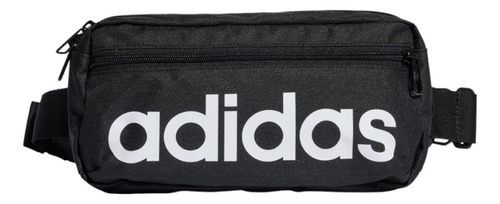 Riñonera Ajustable Con Logotipo Lineal De adidas, Color Negro