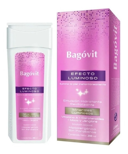 Bagovit Efecto Luminoso Emulsion Hidratante Corporal 200 Ml