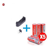 Cargador De Pilas Recargables + Pilas 3.7v Li-ion 18650