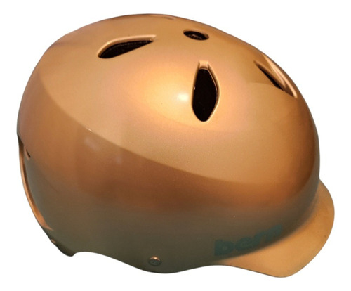 Casco Para Bicicleta Skate Rollers - Bern Lenox - Champagne