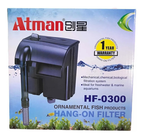 Filtro Externo Cascada Atman Hf300 300l/h Al Mejor Precio