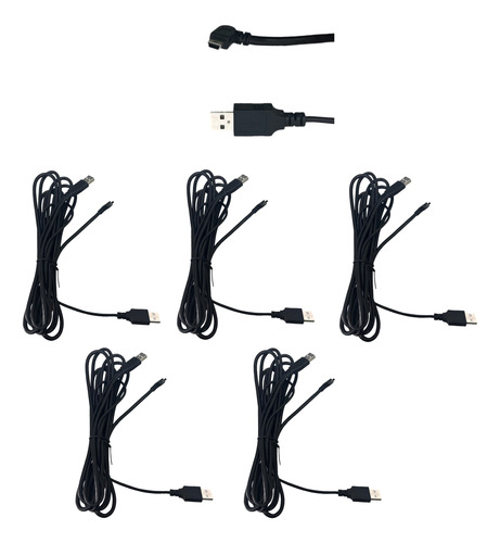 Paquete De 5 Cables Convertidor Usb V3 Mini Usb 2m Ext Usb