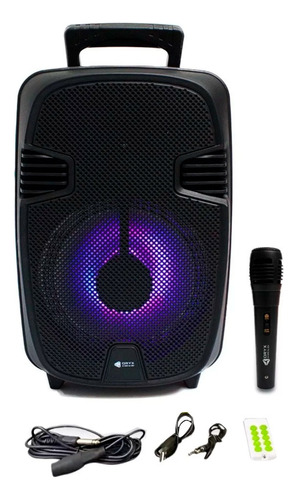 Parlante Karaoke Portátil Bafle Bluetooth Micrófono 8 Cancún