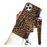 Carcasa Para iPhone 13, Animal Print Con Cuerda.