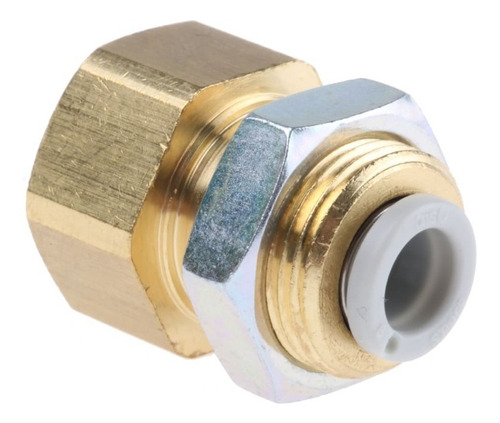 Conector Neumático Pasamuro Tubo 1/2, Rosca 3/8  Kq2e13-36a