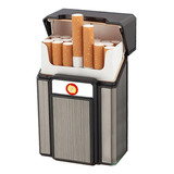 Estuche Cigarrera + Encendedor Electrico Recargable Usb